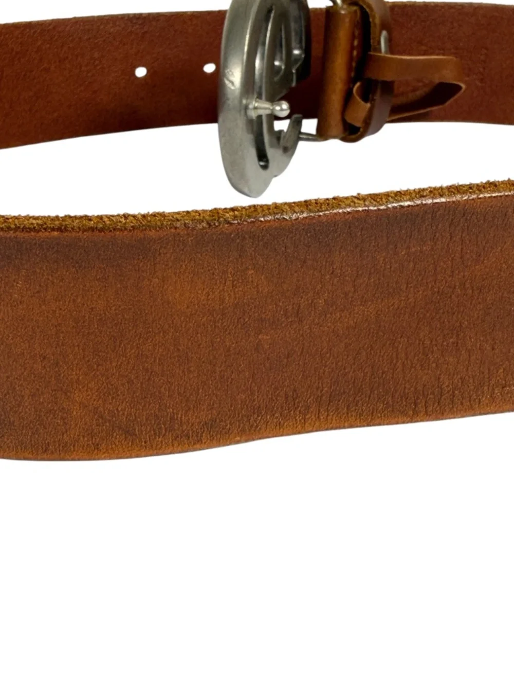 GUCCI GG Marmont Leather Belt (Style 406831) in Brown Size 85/34